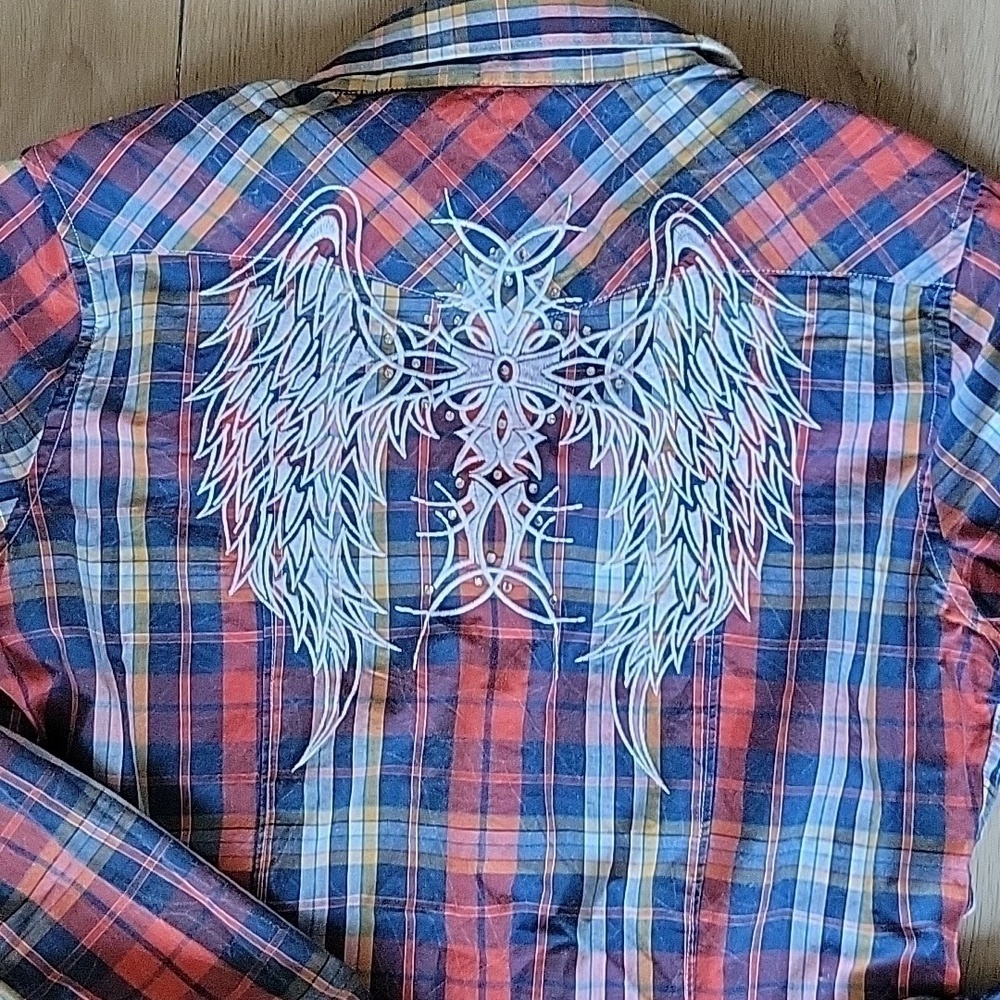 Rock&Roll Cowgirl Button-down Shirt M - Picture 4 of 10